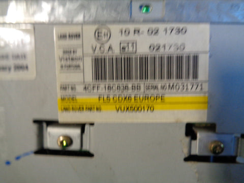 Freelander 1 Radio Stereo Head Unit CD Player VUX500170 Land Rover 2004 to 2006