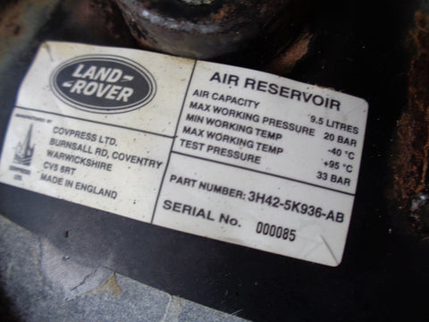Range Rover L322 Air Tank Suspension Reservoir 3H42-5K936-AB 2006 to 2013