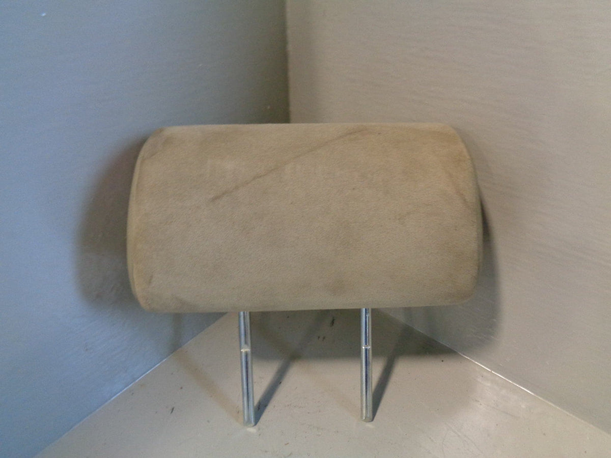 Freelander 1 Headrest Rear Beige Suede and Leather Land Rover 2001 to 2006