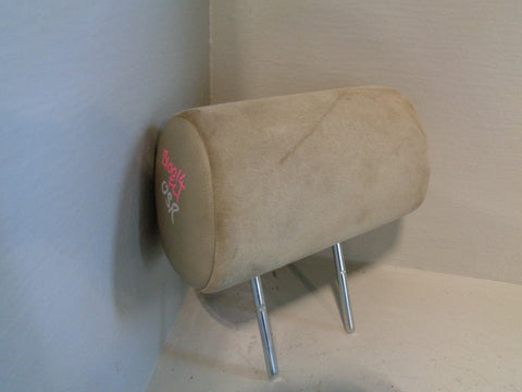 Freelander 1 Headrest Rear Beige Suede and Leather Land Rover 2001 to 2006