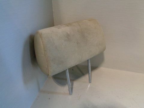 Freelander 1 Headrest Rear Beige Suede and Leather Land Rover 2001 to 2006