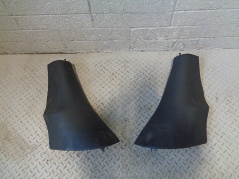 Range Rover L322 Rear Seat End Trims Black Leather Pair of 2002 to 2006