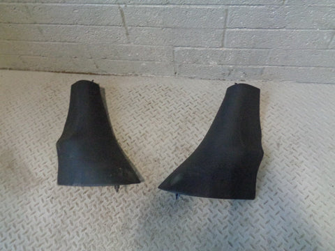 Range Rover L322 Rear Seat End Trims Black Leather Pair of 2002 to 2006