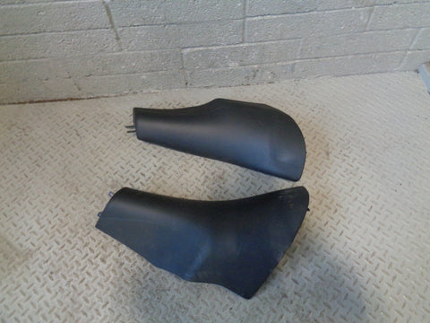 Range Rover L322 Rear Seat End Trims Black Leather Pair of 2002 to 2006