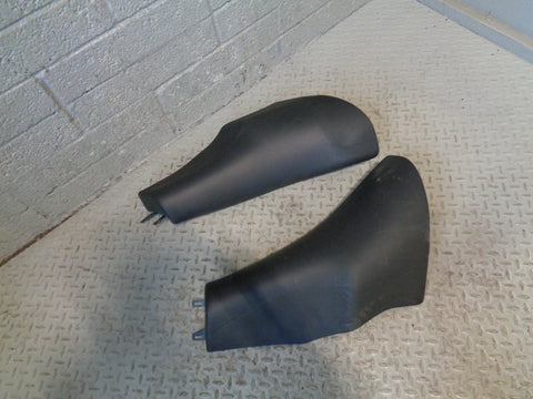 Range Rover L322 Rear Seat End Trims Black Leather Pair of 2002 to 2006