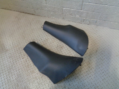 Range Rover L322 Rear Seat End Trims Black Leather Pair of 2002 to 2006