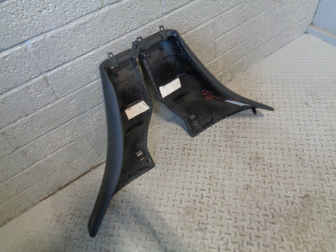 Range Rover L322 Rear Seat End Trims Black Leather Pair of 2002 to 2006