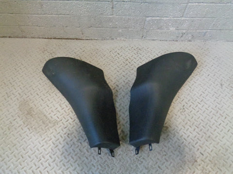 Range Rover L322 Rear Seat End Trims Black Leather Pair of 2002 to 2006