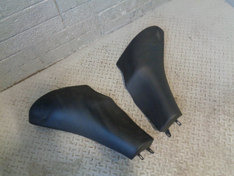 Range Rover L322 Rear Seat End Trims Black Leather Pair of 2002 to 2006