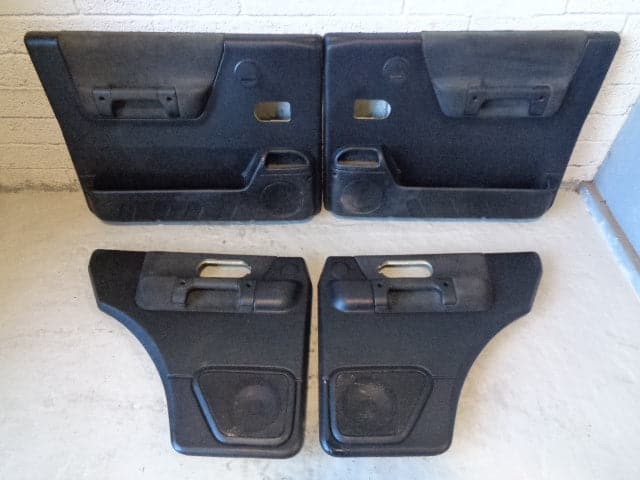 Discovery 2 Door Cards Set of x 4 Black Land Rover 2002 to 2004 Facelift R13013