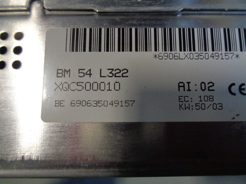 Range Rover L322 Audio Control Module BM54 Harman Becker XQC500010 2002 to 2006