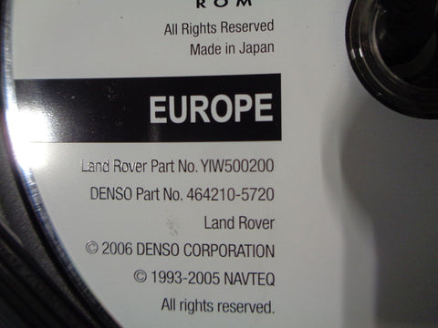 Sat Nav DVD Disc 2006 Edition Discovery 3 Range Rover Sport and L322 Navigation