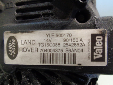 Freelander 1 Alternator TD4 2.0 2 Pin Land Rover YLE500170 2001 to 2006