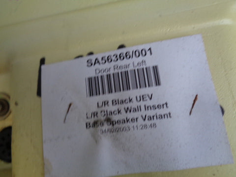 Discovery 2 Door Card Near Side Rear Black Land Rover 2002 to 2004 R15123