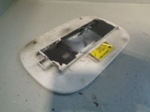Range Rover Sport Fuel Flap Cap Cover White L320 2005 to 2013 B05122