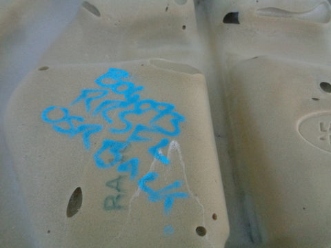 Range Rover Sport Seat Back Rear Off Side Black Leather L320 2009 to 2013