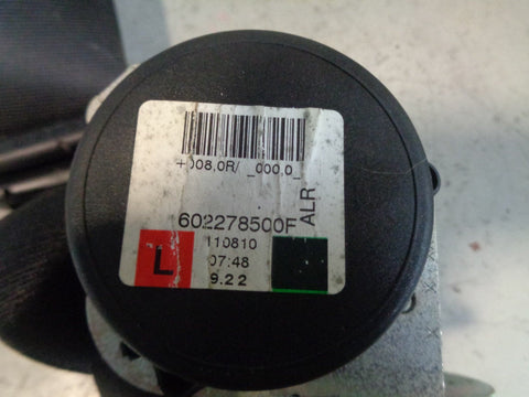 Discovery 3 Seat Belt 3rd Row Near Side Rear in Black Type 2 2004 to 2007