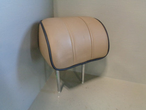 Range Rover L322 Front Off Side Headrest in Sand with Brown Piping 2002 to 2006