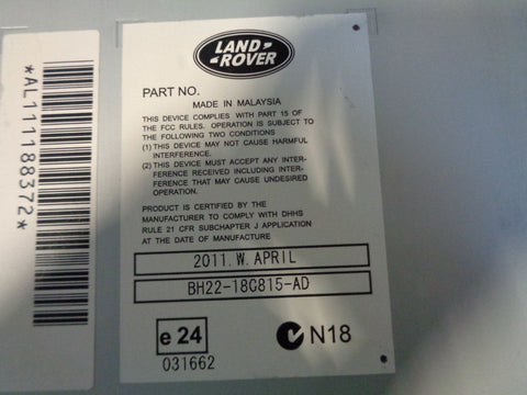 Range Rover Sport Radio CD Player Head Unit Stereo Sat Nav BH22-18C815-AD