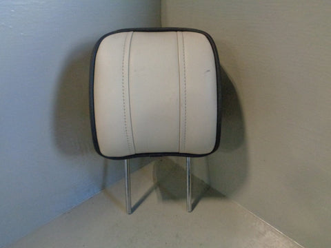 Range Rover L322 Rear Headrest in Ivory with Black Piping Off Side 2009 to 2013