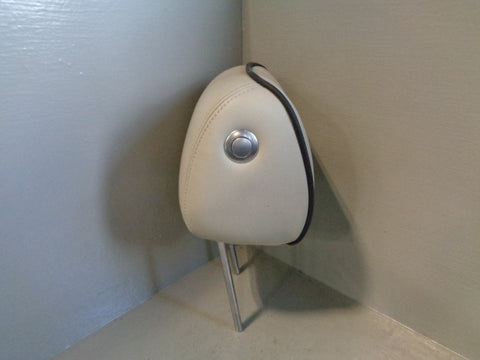 Range Rover L322 Rear Headrest in Ivory with Black Piping Off Side 2009 to 2013