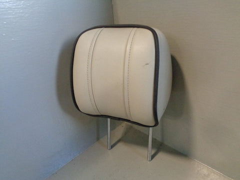 Range Rover L322 Rear Headrest in Ivory with Black Piping Off Side 2009 to 2013