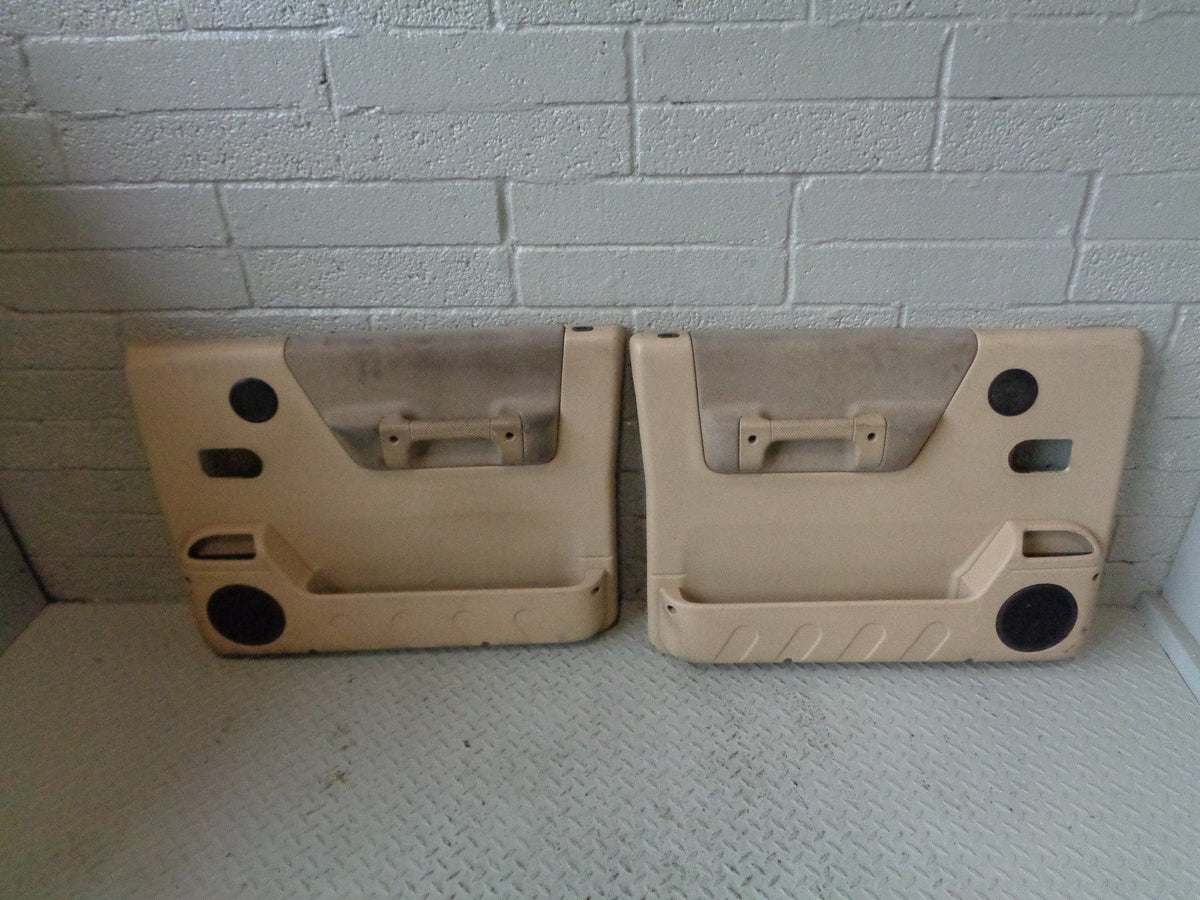 Discovery 2 Door Cards Front Pair of x 2 Beige Land Rover 1998 to 2004 R07023