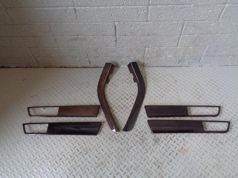 Range Rover Sport Door Card Dark Wood Trim Panels Facelift 6 Piece L320 K08063
