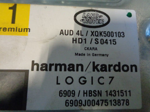 Discovery 3 Range Rover Sport Amplifier XQK500103 Logic 7 Harman Kardon Amp