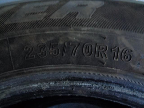 Autogrip Ecosaver Part Worn Tyre 235/70R16 5mm Tread 235 70